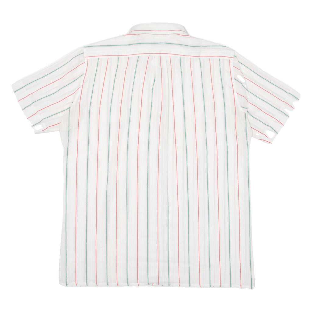 PRESIDENCE Mens Shirt White Striped M