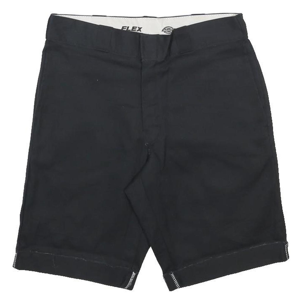 DICKIES Mens Black Casual Shorts M W32 Cotton Blend Flex Comfortable Workwear