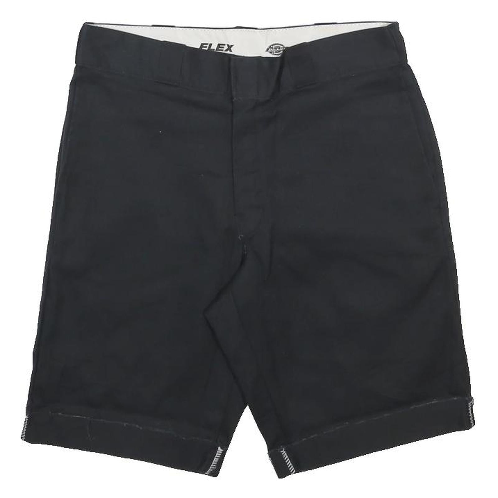 DICKIES Mens Black Casual Shorts M W32 Cotton Blend Flex Comfortable Workwear