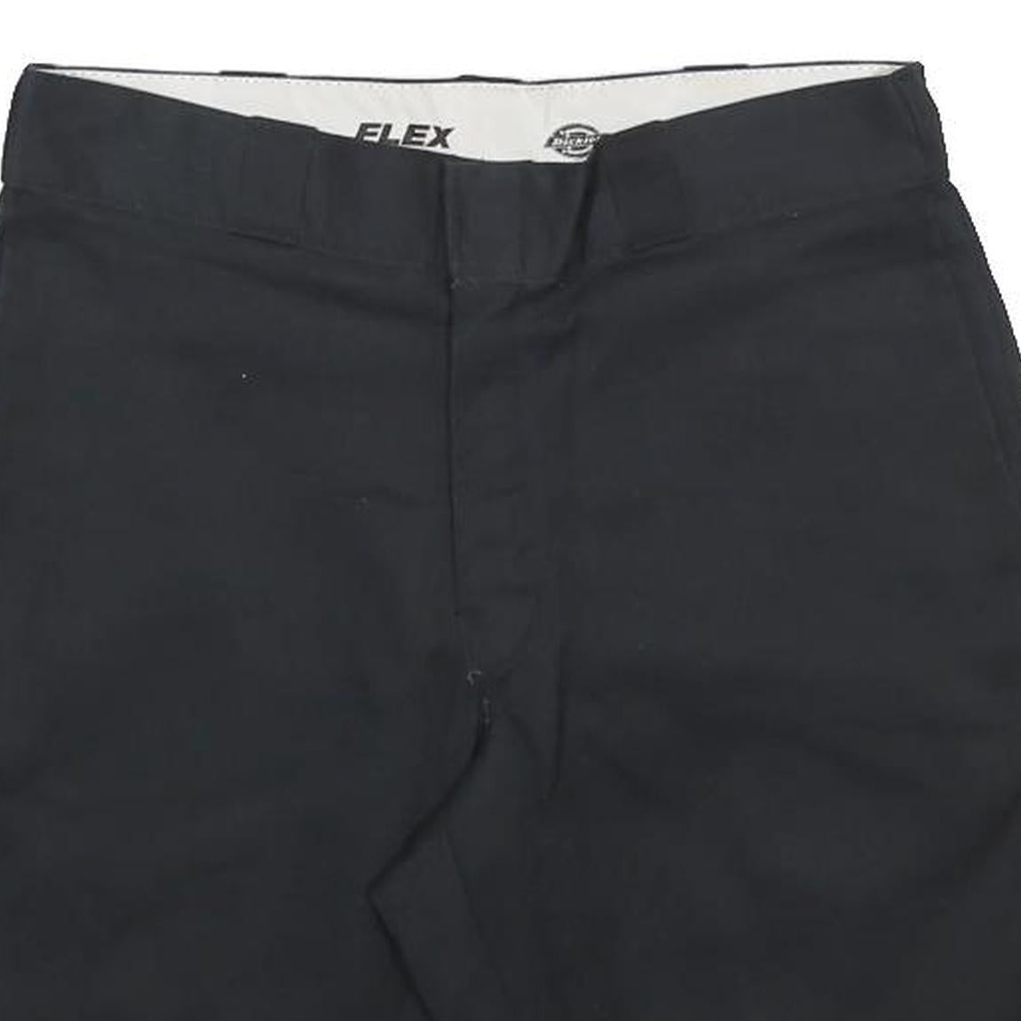 DICKIES Mens Black Casual Shorts M W32 Cotton Blend Flex Comfortable Workwear