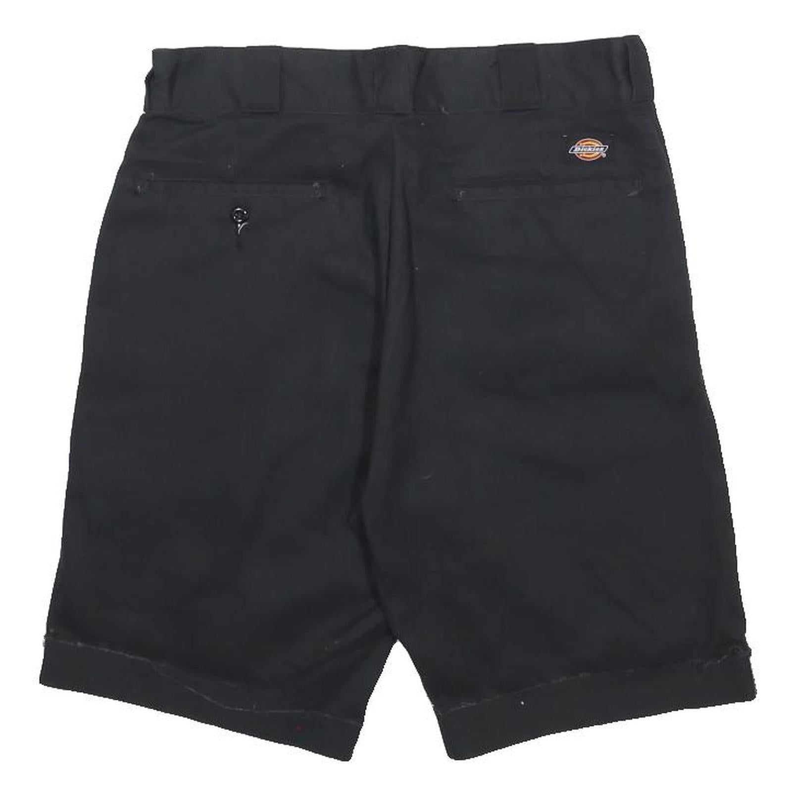 DICKIES Mens Black Casual Shorts M W32 Cotton Blend Flex Comfortable Workwear