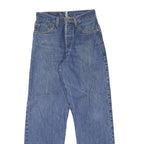 LEVI'S Womens Regular Blue Denim Button Jeans W26 L28 Classic Fit Straight Leg