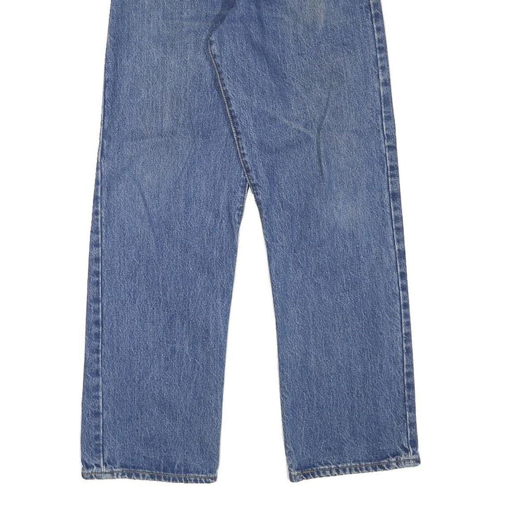 LEVI'S Womens Regular Blue Denim Button Jeans W26 L28 Classic Fit Straight Leg