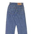 LEVI'S Womens Regular Blue Denim Button Jeans W26 L28 Classic Fit Straight Leg