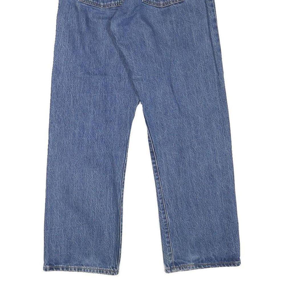 LEVI'S Womens Regular Blue Denim Button Jeans W26 L28 Classic Fit Straight Leg