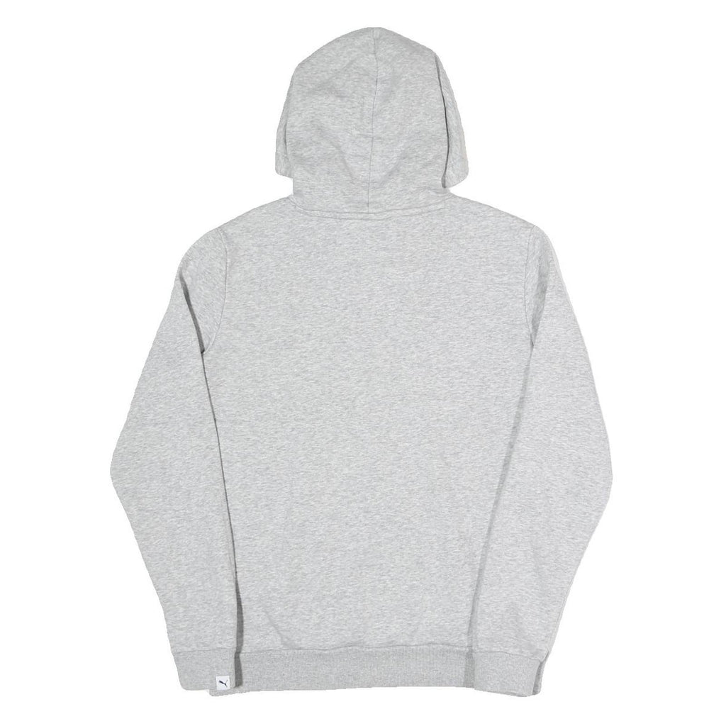 PUMA Womens Grey Pullover Hoodie UK 10 Cotton Blend Casual Sports Sweatshirt