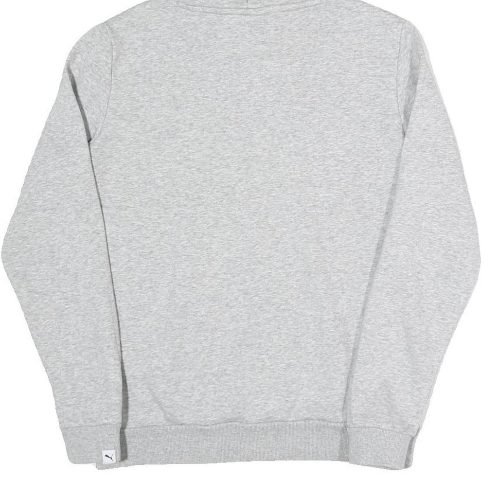 PUMA Womens Grey Pullover Hoodie UK 10 Cotton Blend Casual Sports Sweatshirt