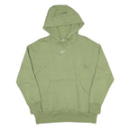 NIKE Mens Green Pullover Hoodie S S Hooded Sweatshirt Cotton Blend