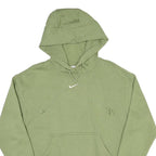 NIKE Mens Green Pullover Hoodie S S Hooded Sweatshirt Cotton Blend