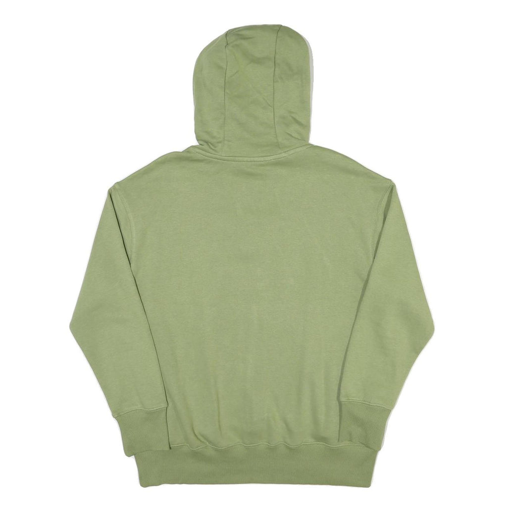 NIKE Mens Green Pullover Hoodie S S Hooded Sweatshirt Cotton Blend