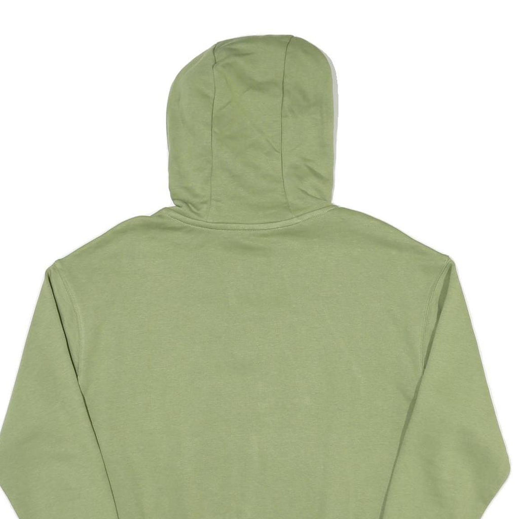 NIKE Mens Green Pullover Hoodie S S Hooded Sweatshirt Cotton Blend