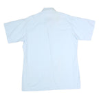 Mens Light Blue Cotton Plain Shirt M Classic Regular Fit Casual Button Shirt