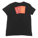 PUMA Womens Black Cotton Blend Graphic T-Shirt M Short Sleeve Crew Neck