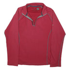 BERGHAUS Womens Red Jacket S Polyester Zip Plain Outdoor Sportswear Activewear