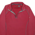 BERGHAUS Womens Red Jacket S Polyester Zip Plain Outdoor Sportswear Activewear