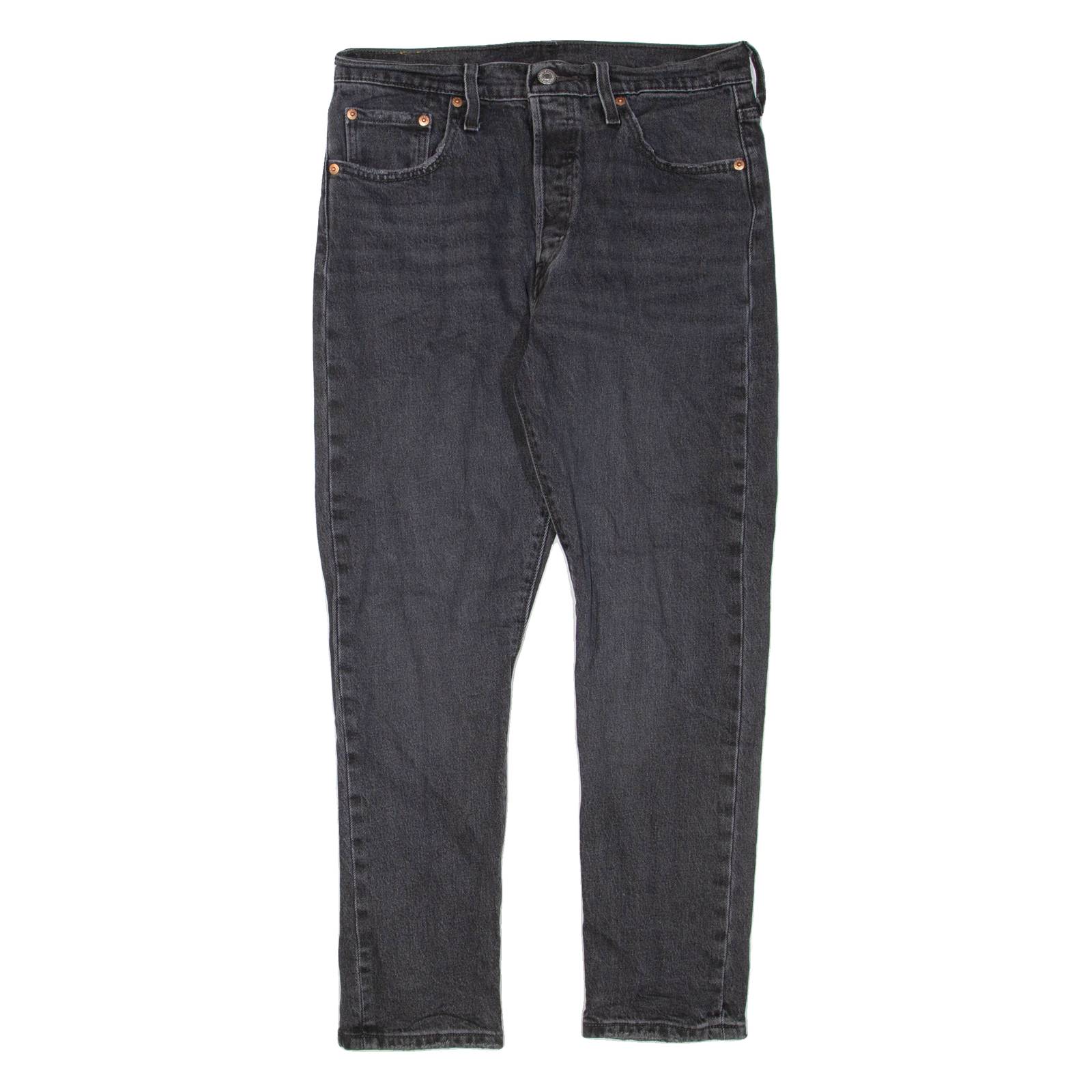 LEVI'S 501 Jeans Womens Grey Regular Straight W29 L28