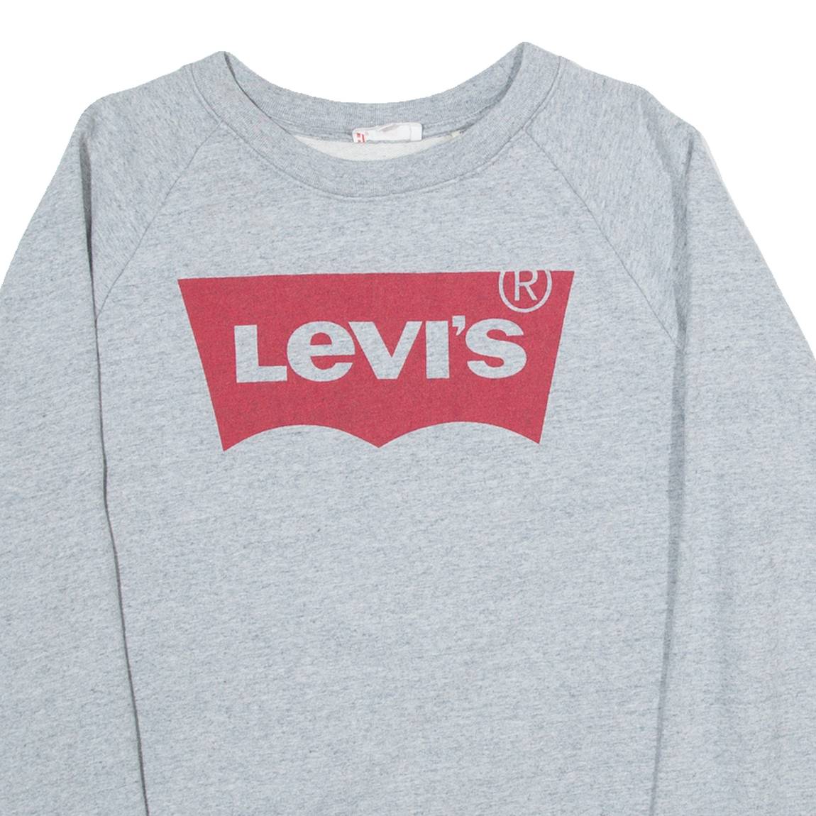 LEVI'S Womens Sweatshirt Grey XS