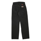 WRANGLER Womens Black Regular Straight Denim Medium W26 L28 Zip Jeans
