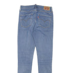 LEVI'S Womens Blue Slim Skinny Denim Light Wash Jeans W26 L28 Stretch Cotton