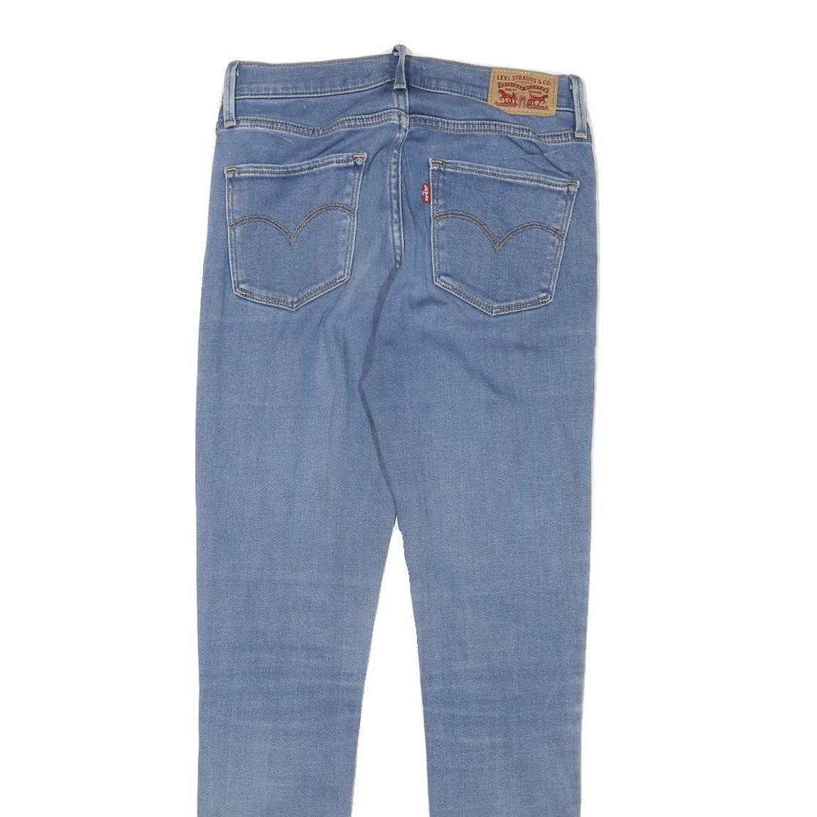 LEVI'S Womens Blue Slim Skinny Denim Light Wash Jeans W26 L28 Stretch Cotton