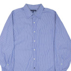 TOMMY HILFIGER Mens Shirt Blue Striped Long Sleeve XL