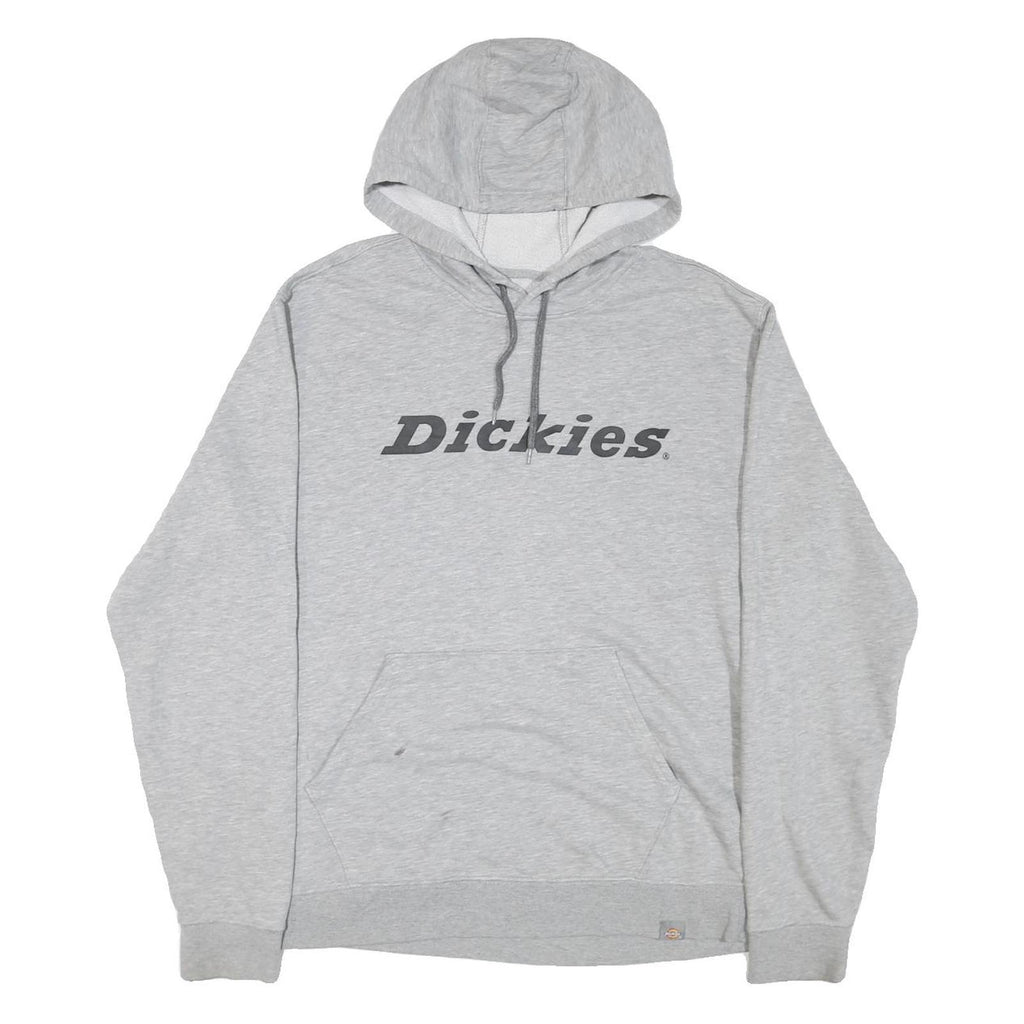 DICKIES Mens Grey Hoodie M Cotton Blend Pullover Sweatshirt Casual