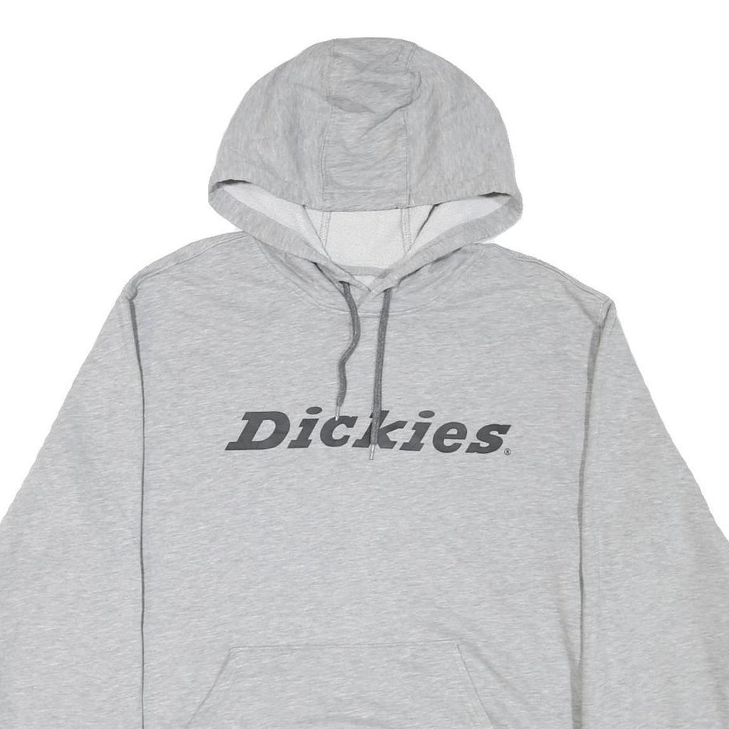 DICKIES Mens Grey Hoodie M Cotton Blend Pullover Sweatshirt Casual