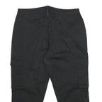 ONLY Womens Black Cotton Blend Regular Cargo Trousers W36 L25 Casual Workwear
