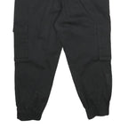 ONLY Womens Black Cotton Blend Regular Cargo Trousers W36 L25 Casual Workwear