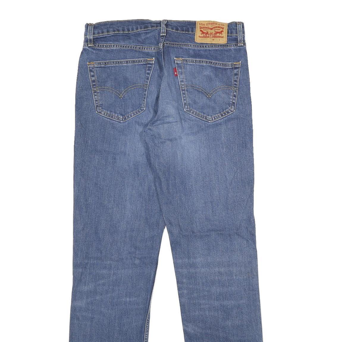 LEVI'S 511 Slim Mens Jeans Blue Slim Skinny Denim Medium W32 L34 Classic Fit Zip