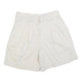 ANN TAYLOR Womens White Casual Shorts S W28 Cotton Blend Pleated