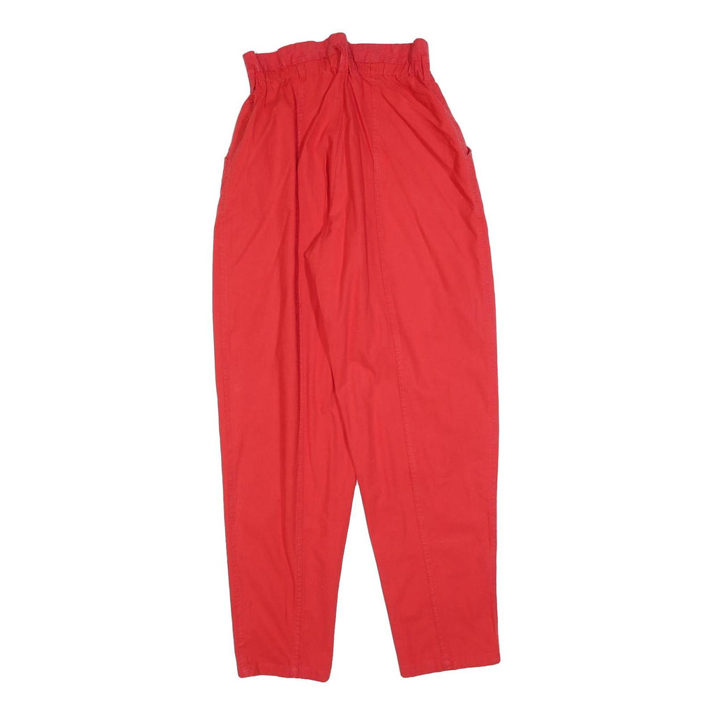 BEST AMERICAN CLOTHING Womens Red Regular Fit Straight Leg Trousers W28 L32