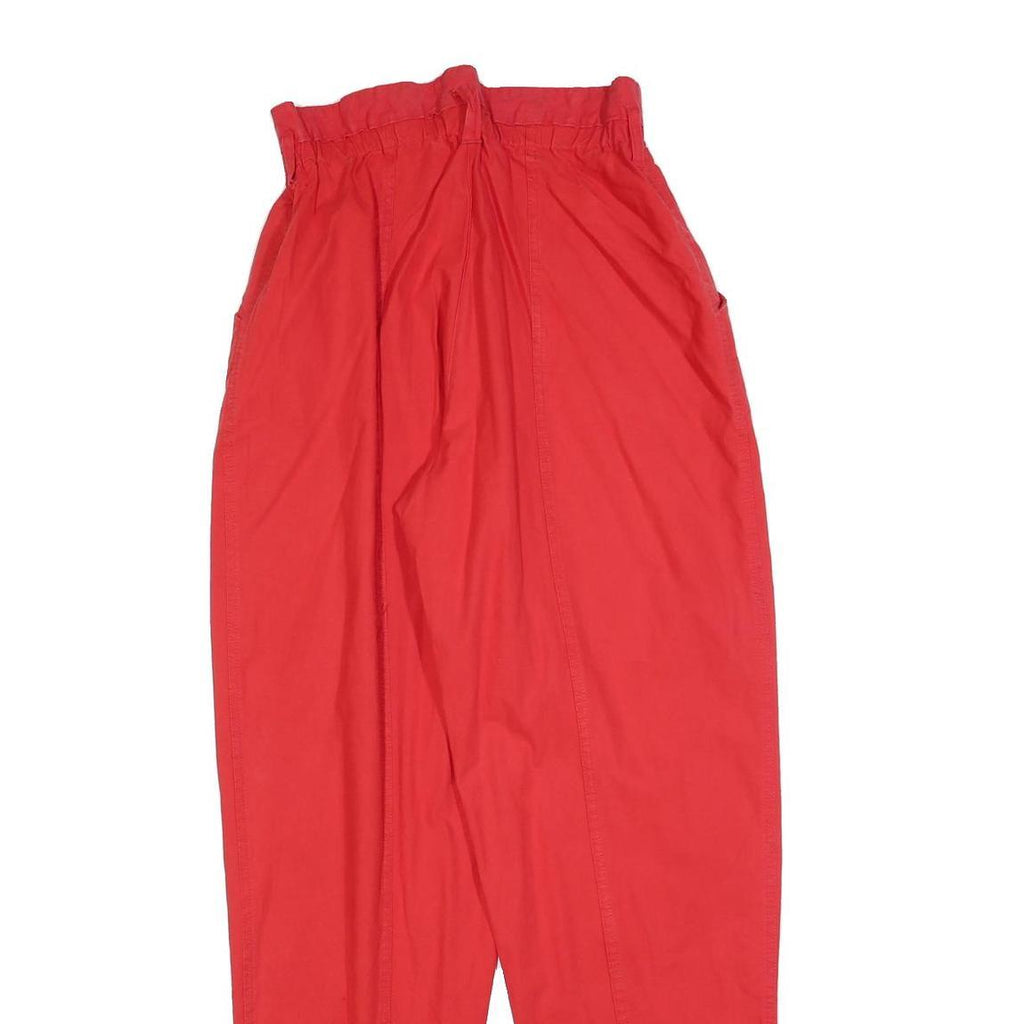 BEST AMERICAN CLOTHING Womens Red Regular Fit Straight Leg Trousers W28 L32