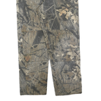 WRANGLER Mens Cotton Blend Green Trousers Regular Straight Fit W34 L30