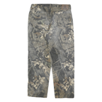 WRANGLER Mens Cotton Blend Green Trousers Regular Straight Fit W34 L30