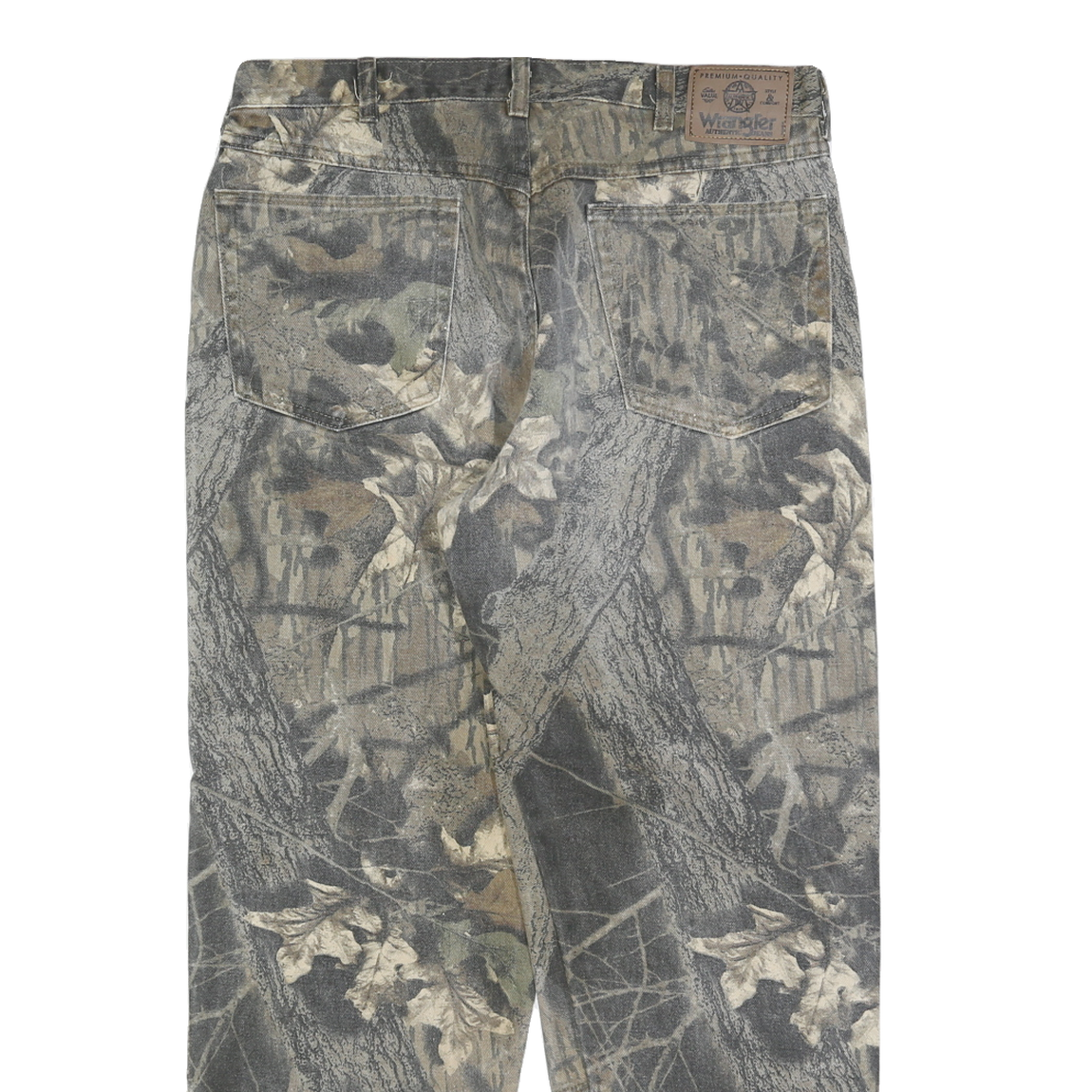 WRANGLER Mens Cotton Blend Green Trousers Regular Straight Fit W34 L30