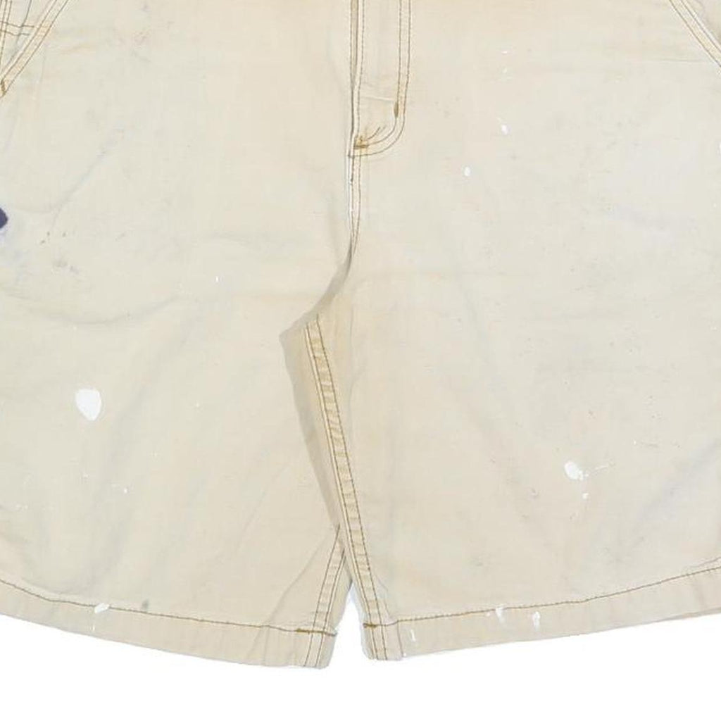 CARHARTT Mens Shorts Beige Relaxed Fit XL W38 Workwear Cotton Blend
