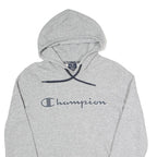 CHAMPION Mens Grey Hoodie S Cotton Blend Pullover Sweatshirt Casual