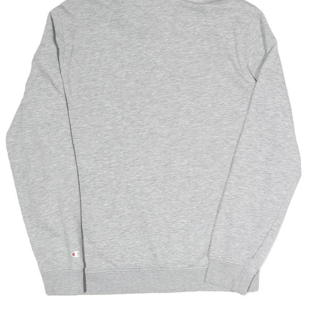 CHAMPION Mens Grey Hoodie S Cotton Blend Pullover Sweatshirt Casual