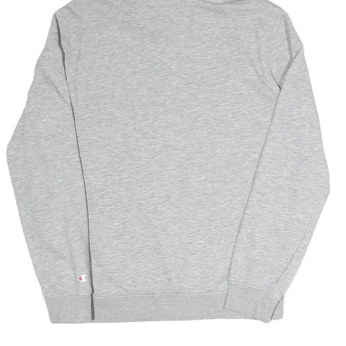 CHAMPION Mens Grey Hoodie S Cotton Blend Pullover Sweatshirt Casual