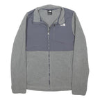 THE NORTH FACE Womens Grey & Charcoal Outdoor Jacket S Polyester Blend Zip