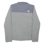 THE NORTH FACE Womens Grey & Charcoal Outdoor Jacket S Polyester Blend Zip