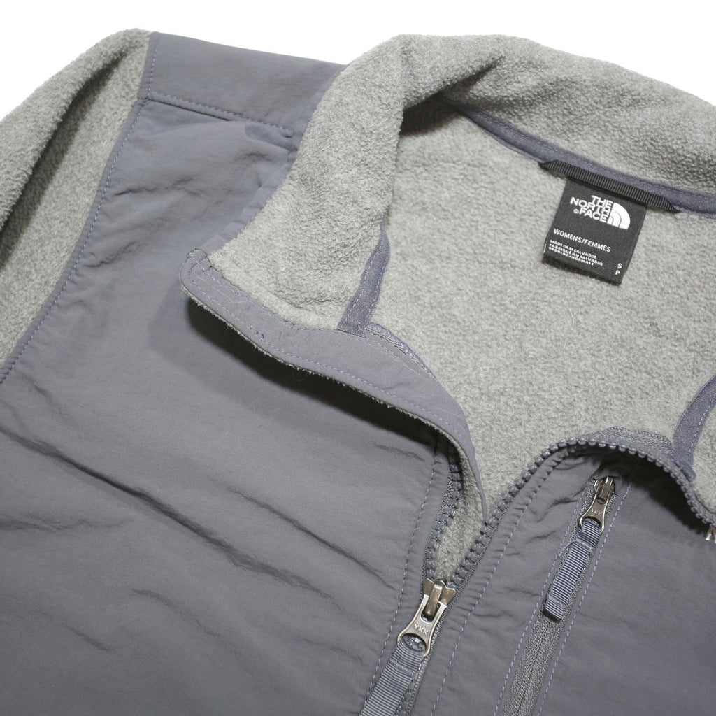 THE NORTH FACE Womens Grey & Charcoal Outdoor Jacket S Polyester Blend Zip