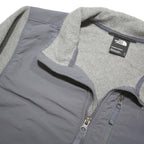 THE NORTH FACE Womens Grey & Charcoal Outdoor Jacket S Polyester Blend Zip