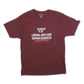 CHAMPION Mens Maroon Virginia Tech Graphic T-Shirt L Short Sleeve Crew Neck