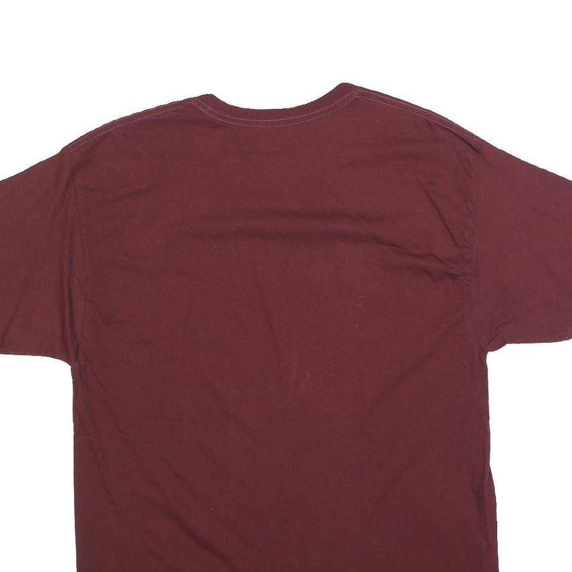 CHAMPION Mens Maroon Virginia Tech Graphic T-Shirt L Short Sleeve Crew Neck