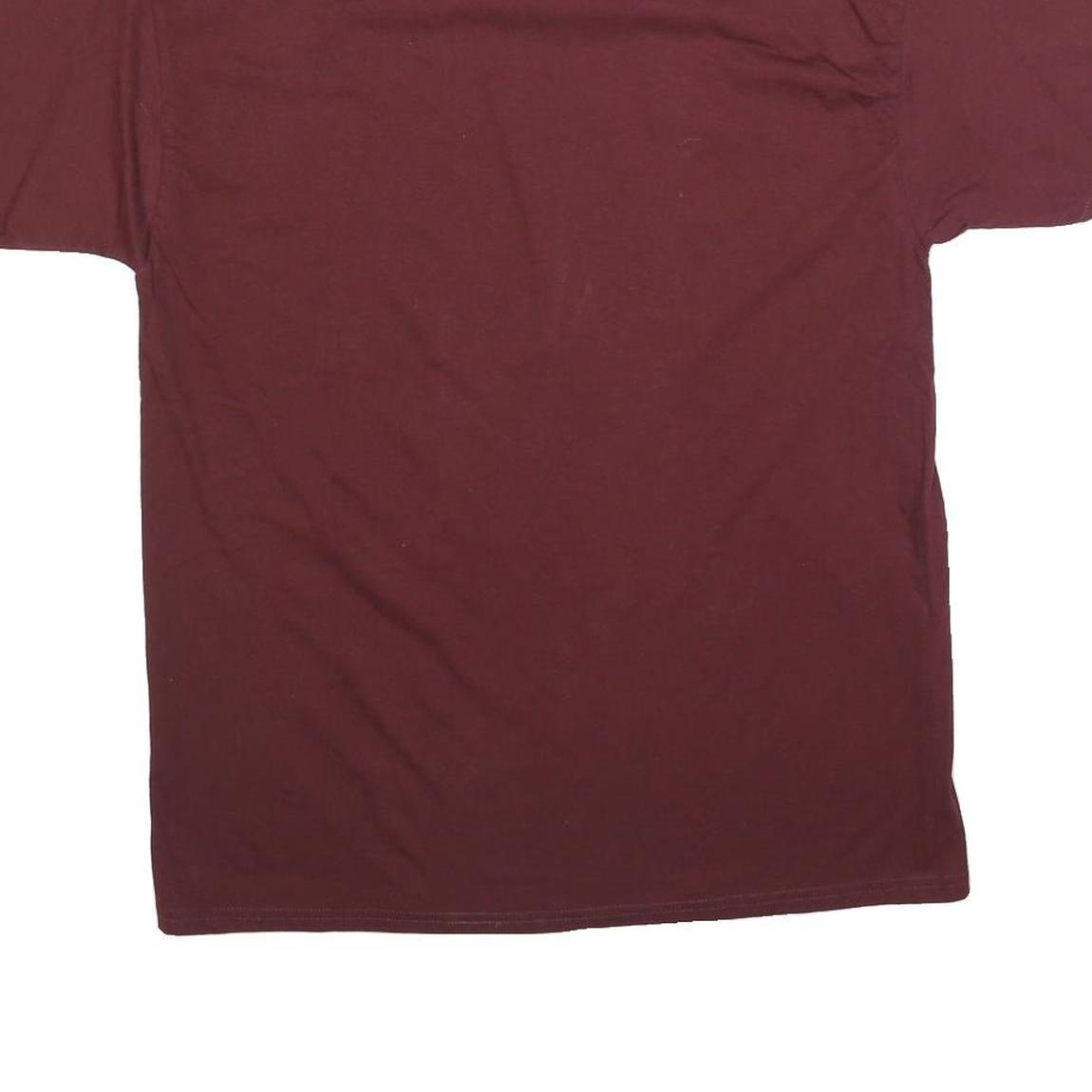 CHAMPION Mens Maroon Virginia Tech Graphic T-Shirt L Short Sleeve Crew Neck