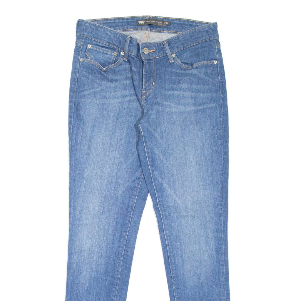 LEVI'S Modern Rise Womens Jeans Blue Slim Skinny Stone Wash W27 L30