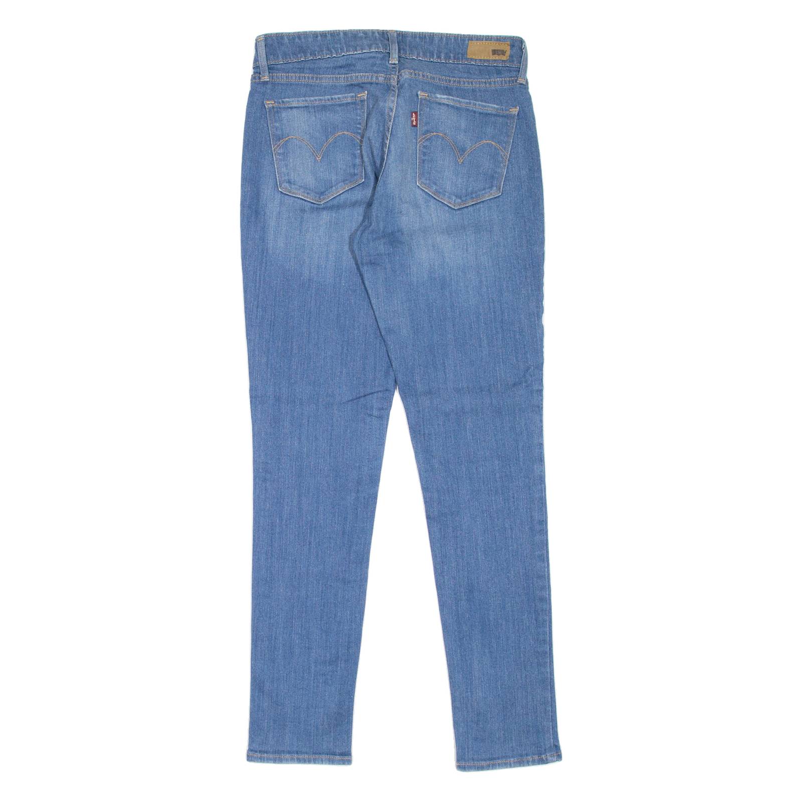LEVI'S Modern Rise Womens Jeans Blue Slim Skinny Stone Wash W27 L30