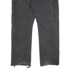 DICKIES Mens Relaxed Black Denim Jeans W40 L32 Workwear Zip Closure